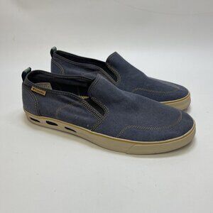 Columbia Vulc N Vent Boat Shoes Mens 12 US Navy Blue Canvas Slip On Sneakers